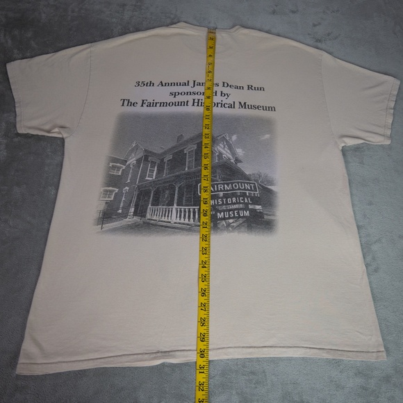 35th Annual James Dean Run 2014 Tee Mens XL Double Sided Graphic Print Shirt - Picture 10 of 12